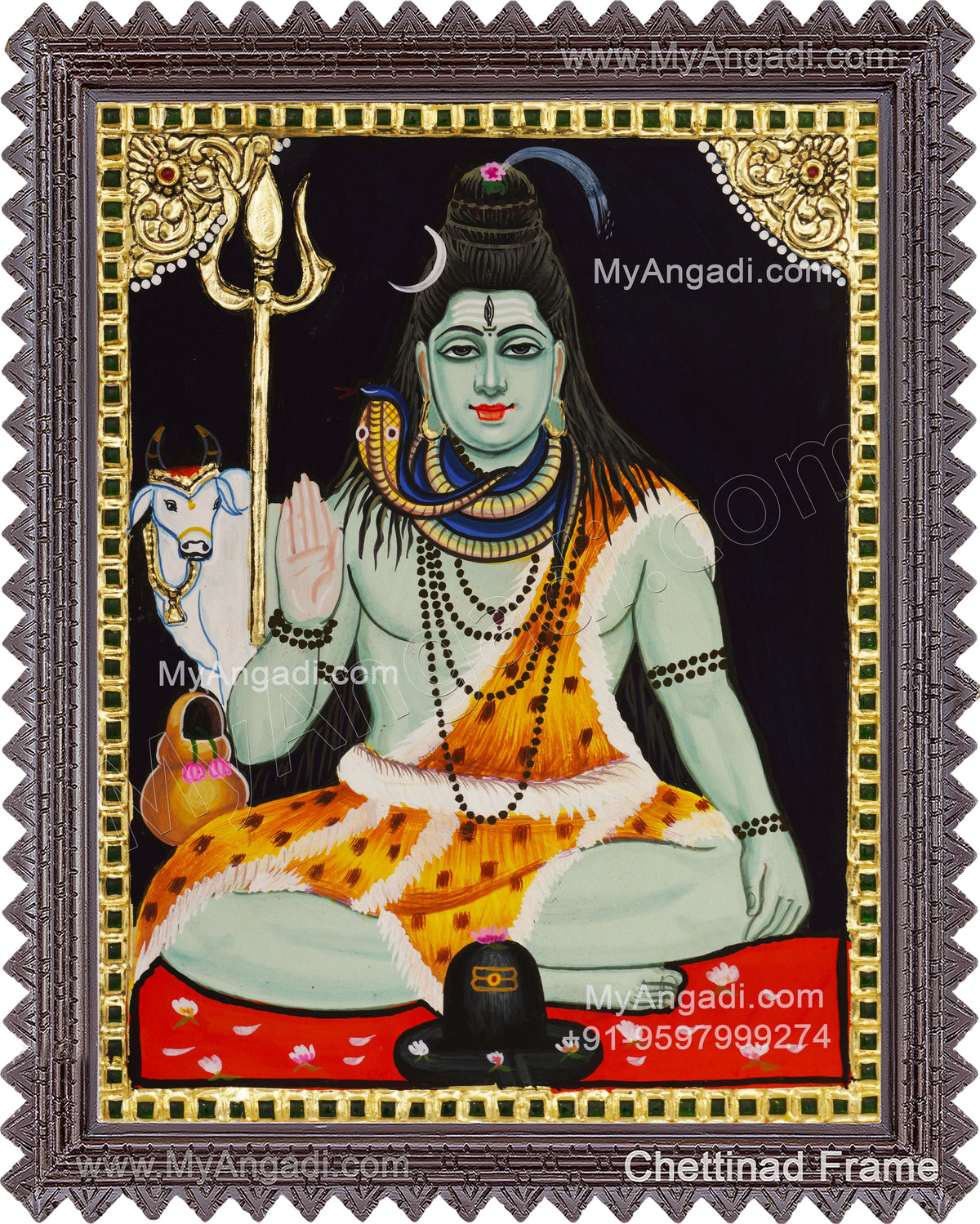 Shiva Tanjore Painting