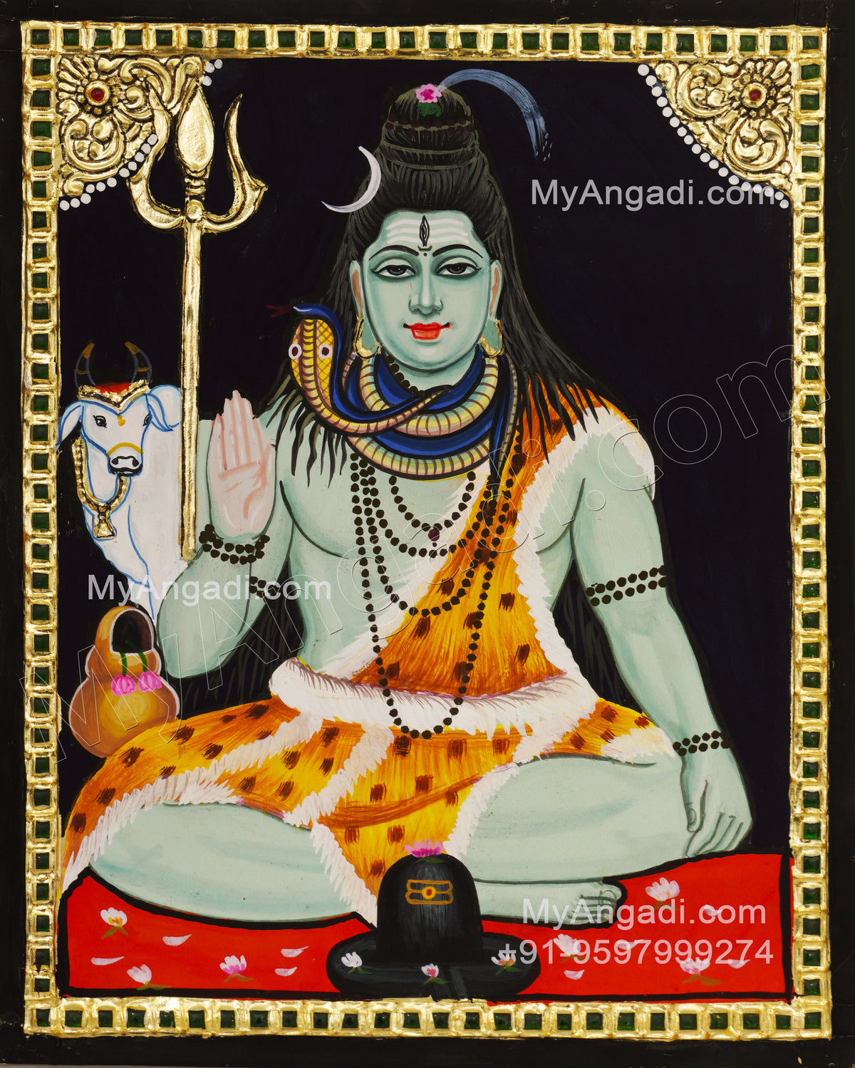 Shiva Tanjore Painting