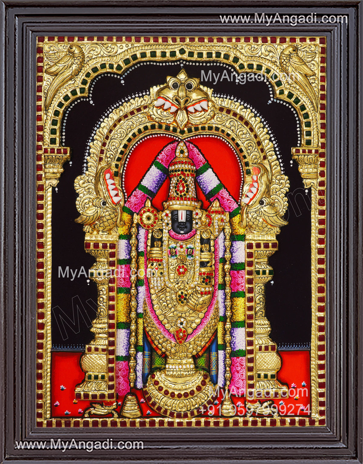 Balaji 3d Tanjore Painting