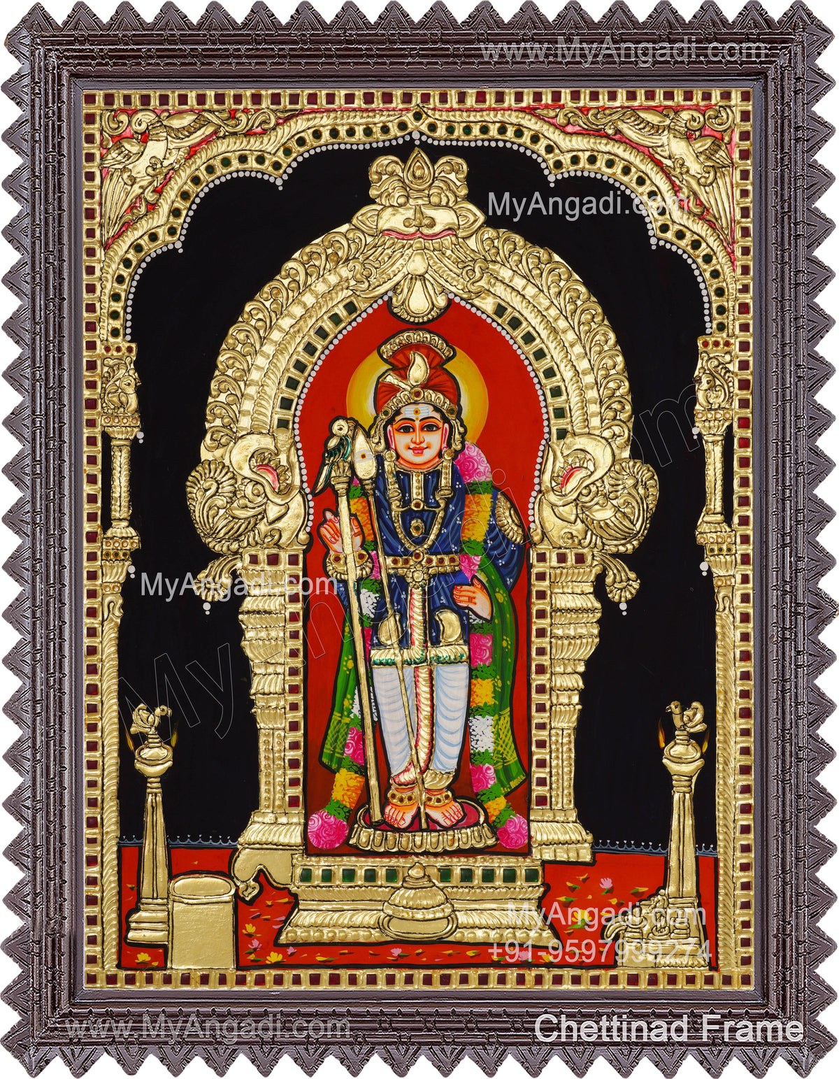 Murugan Tanjore Painting