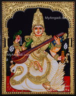 Saraswathi Tanjore Painting