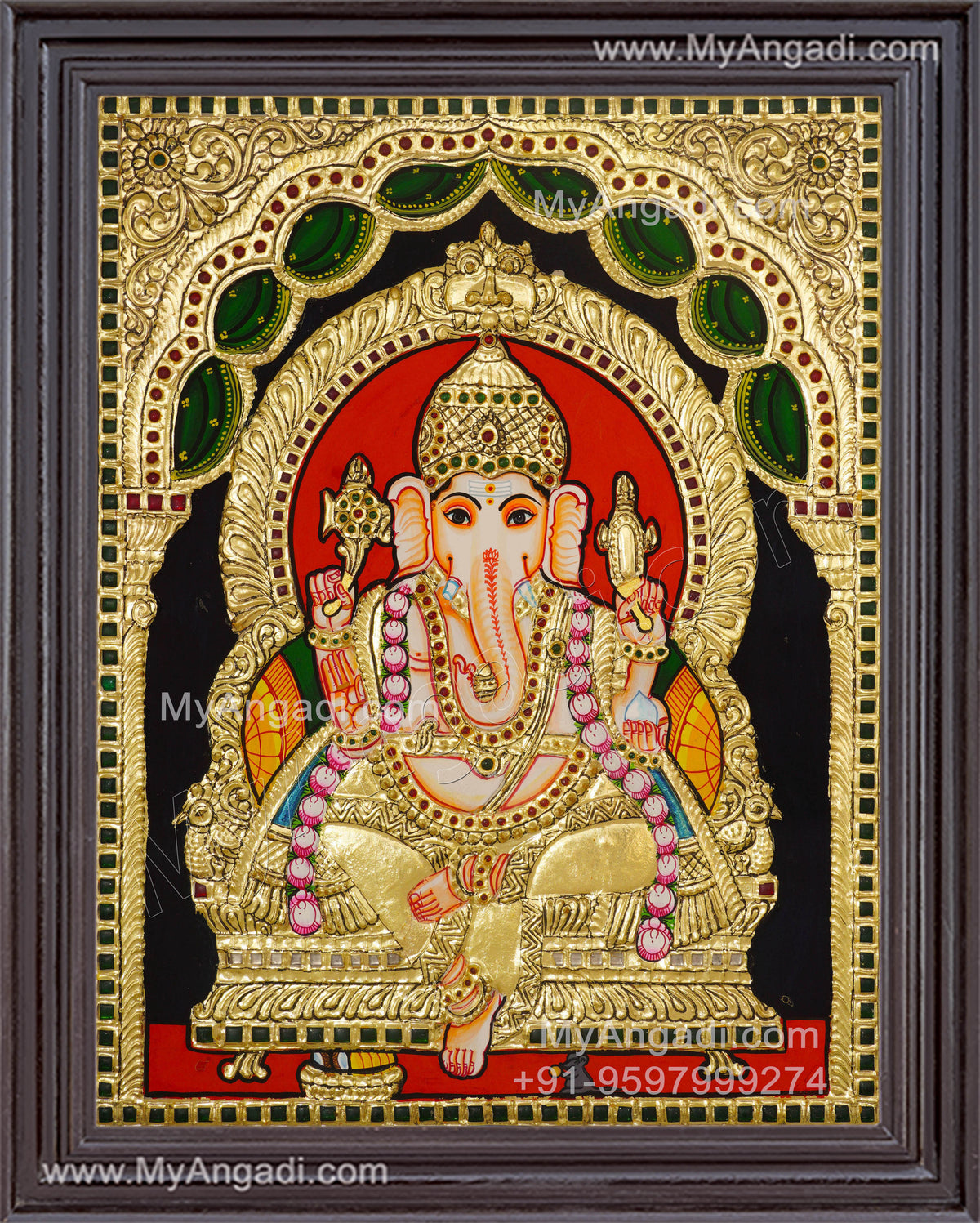 Ganesha Tajore Painting