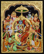 Ramar Pattabhishekam Tanjore Painting