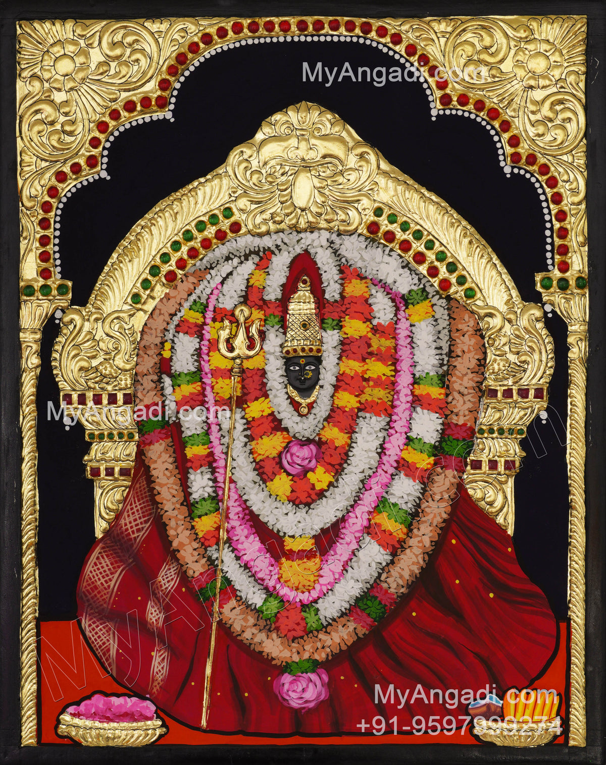 Piratti Amman Tanjore Painting