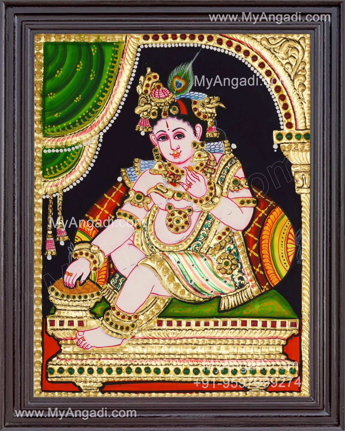 Krishna Tanjore Painting