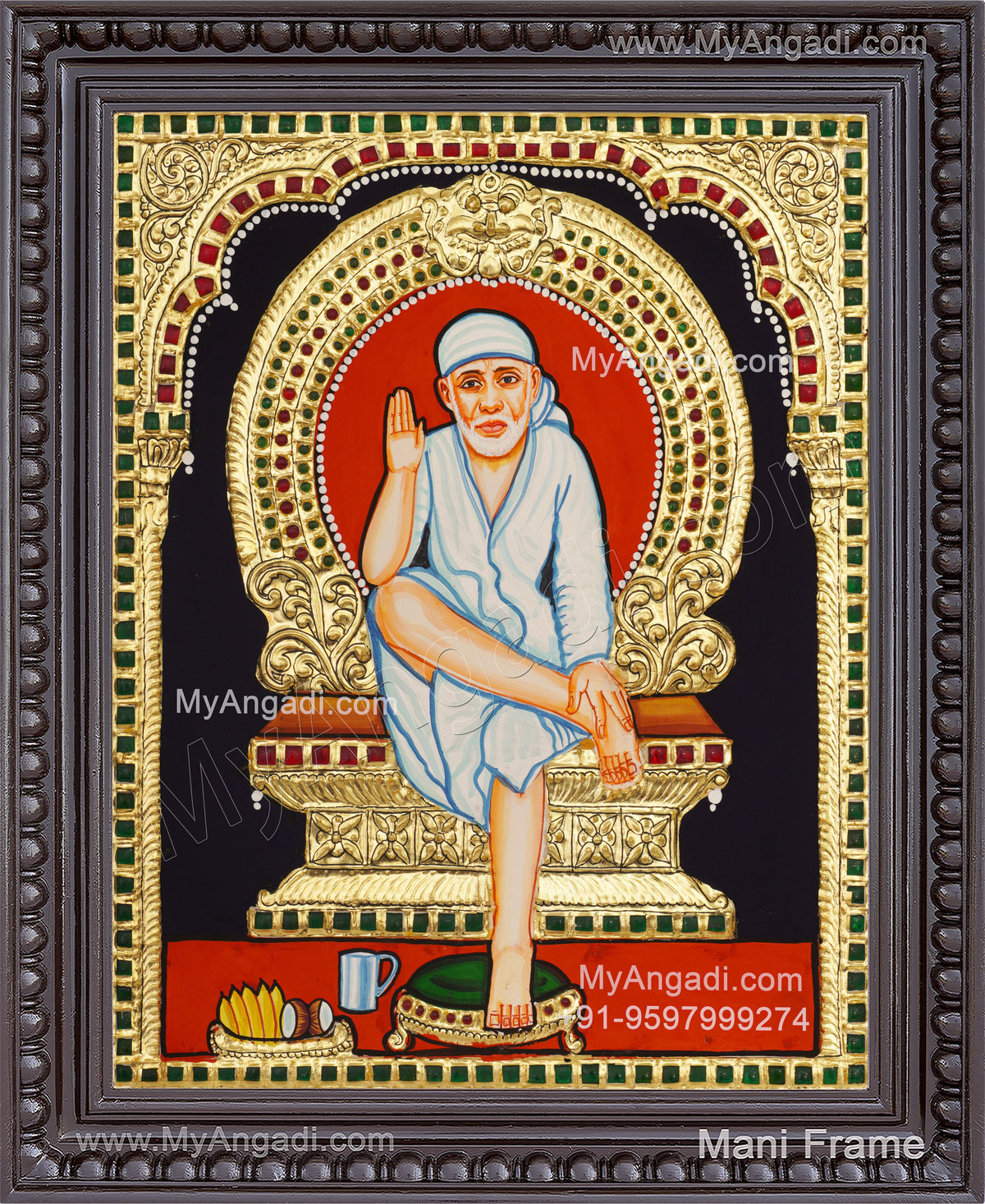 Saibaba Tanjore Painting