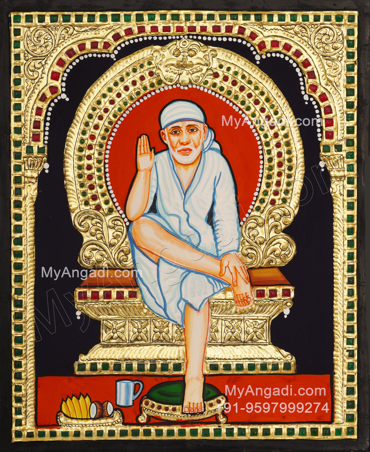 Saibaba Tanjore Painting