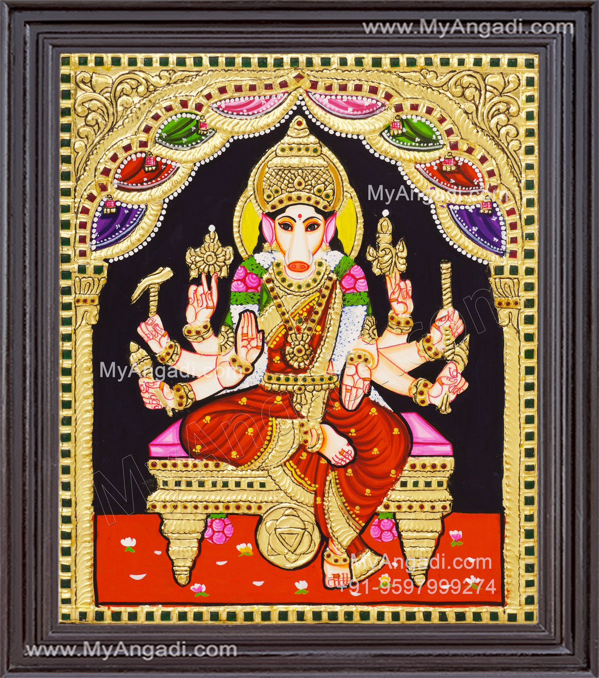 Varahi Amman Tanjore Painting