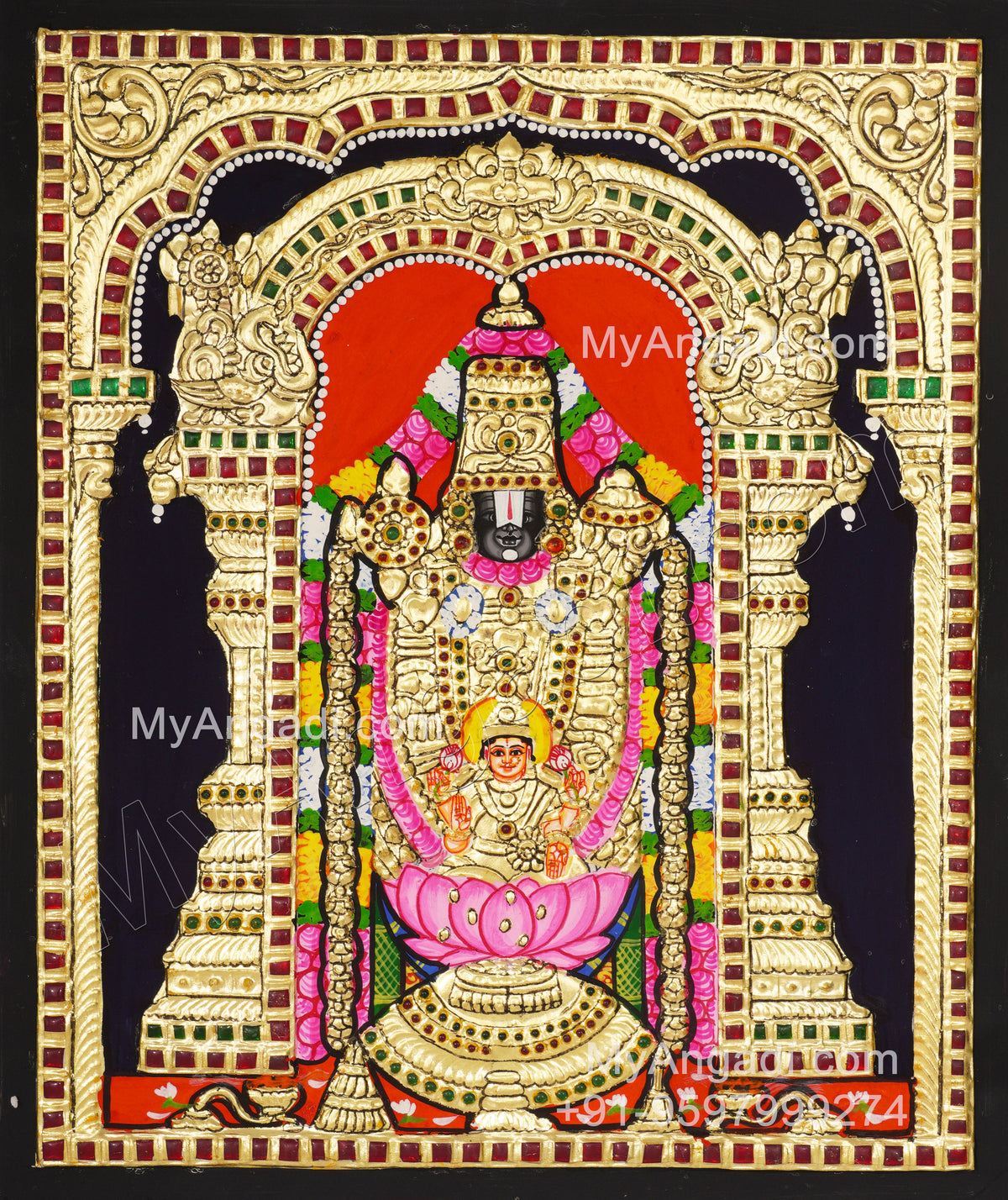 Balaji Lakshmi Tanjore Paintings