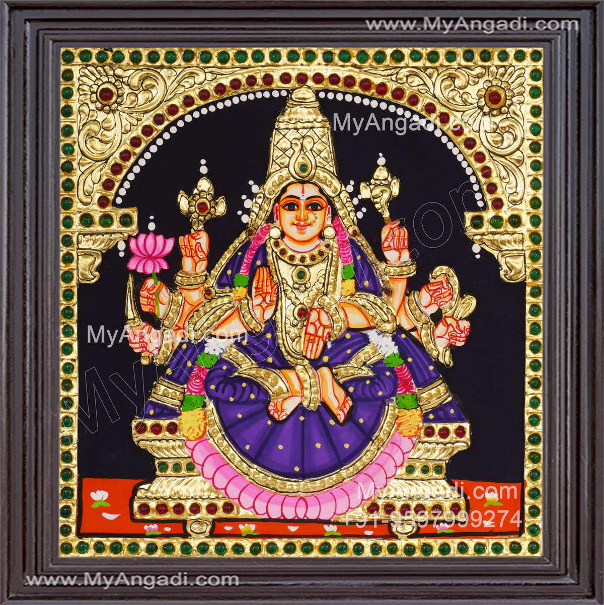 Vijaya Lakshmi Tanjore Painting