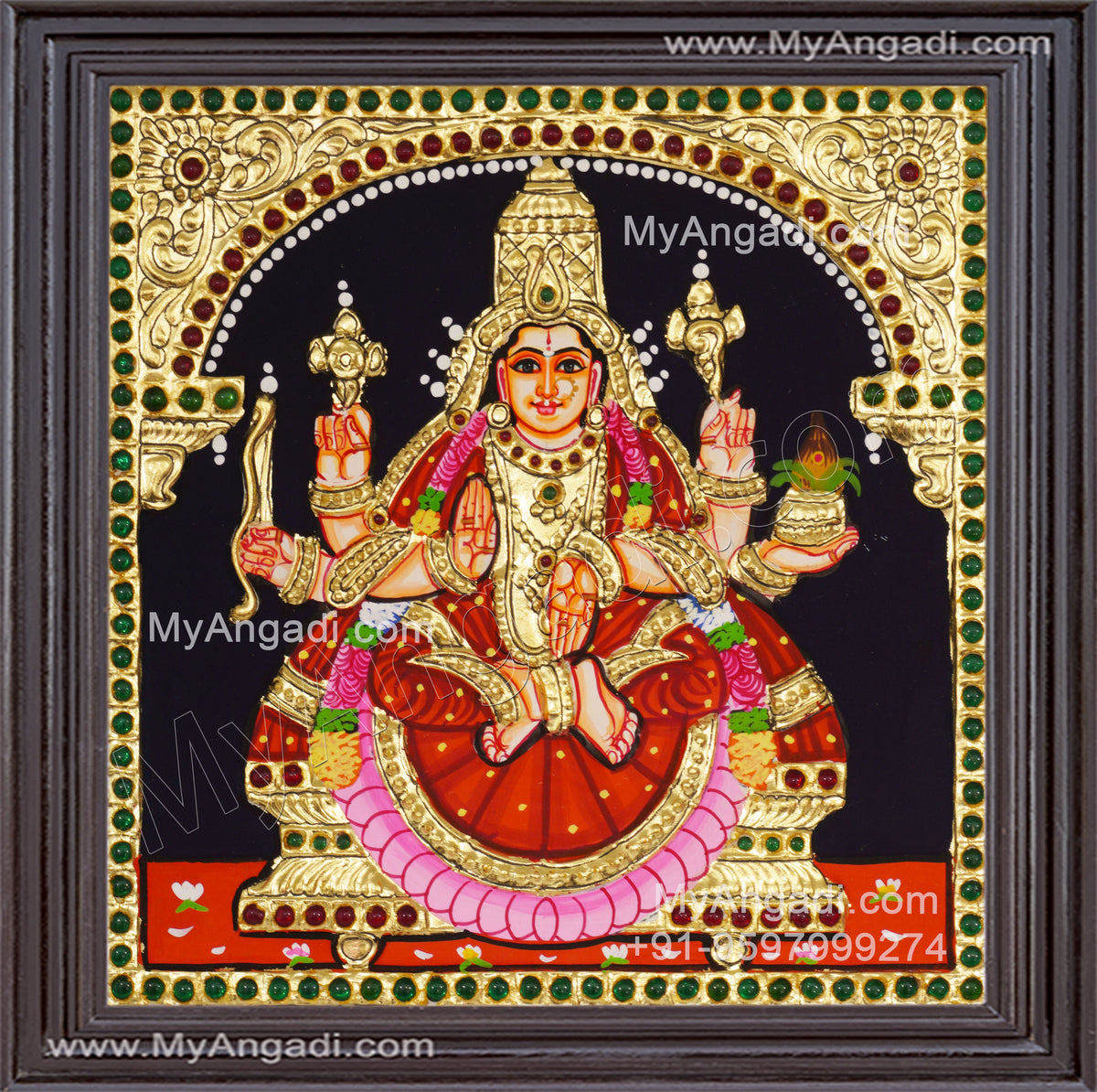 Dhana Lakshmi Tanjore Painting