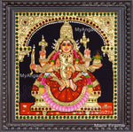 Dhana Lakshmi Tanjore Painting