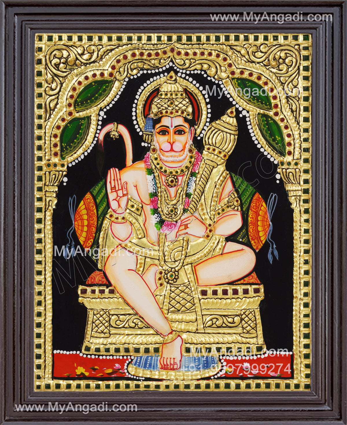 Hanuman Tanjore Painting