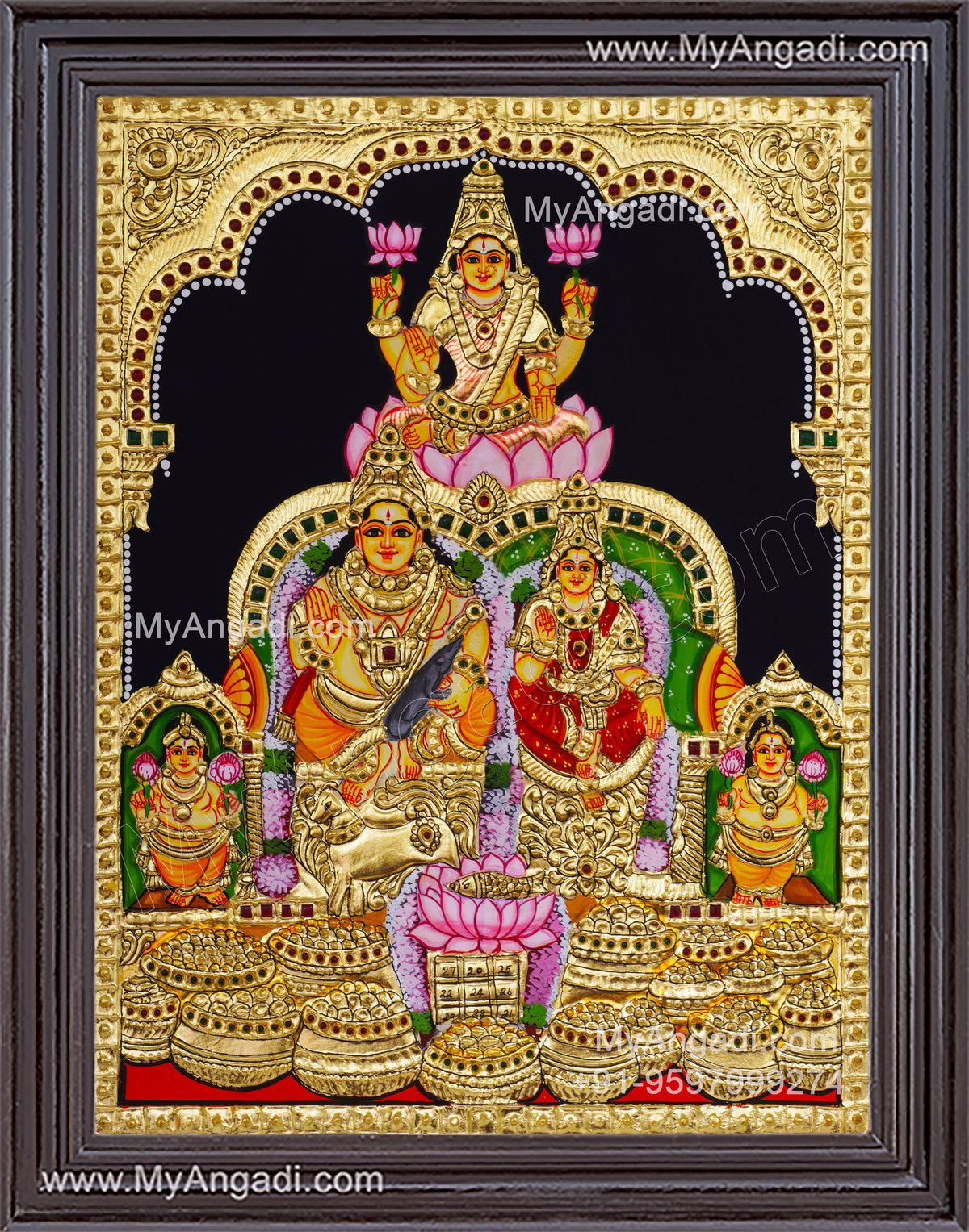 Kuber Lakshmi Tanjore Painting