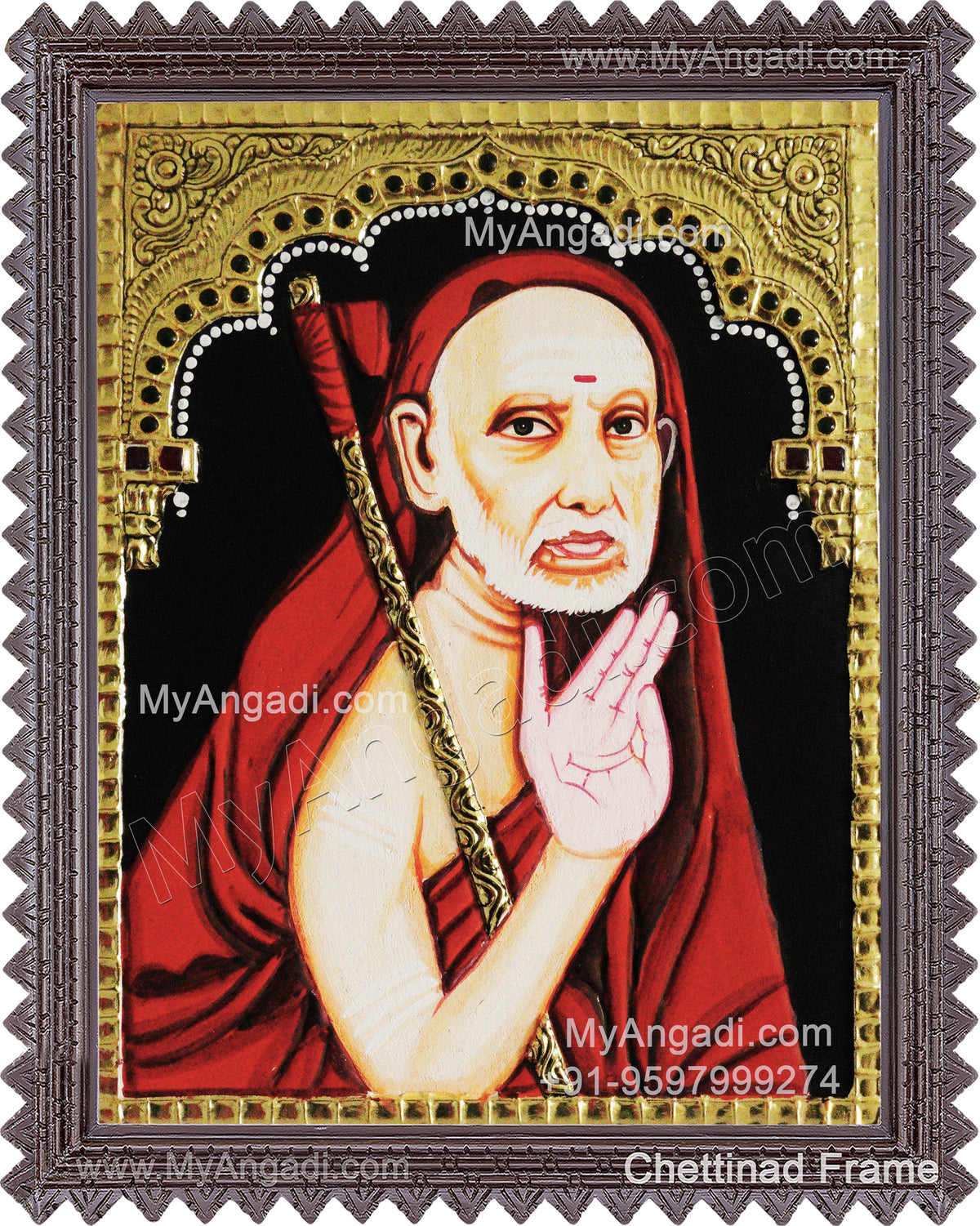 Kanchi Maha Periyavar Tanjore Painting