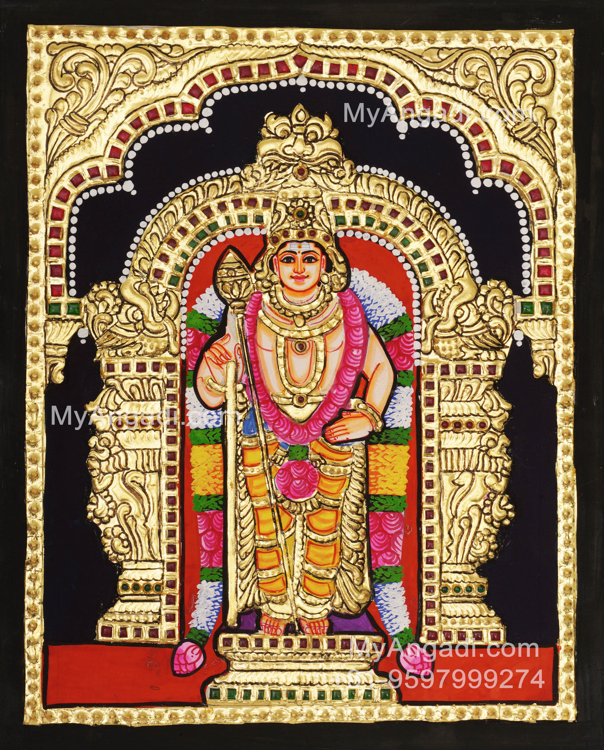 Murugan Tanjore Painting