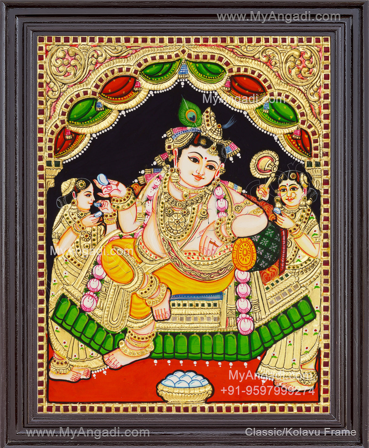 Butter Krishna Tanjore Paintings