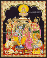 Ram Darbar Tanjore Painting