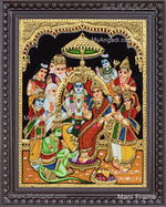 Ramar Pattabhishekam Tanjore Painting