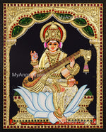 Saraswathi Tanjore Painting