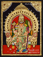 Kamatchi Amman Tanjore Painting