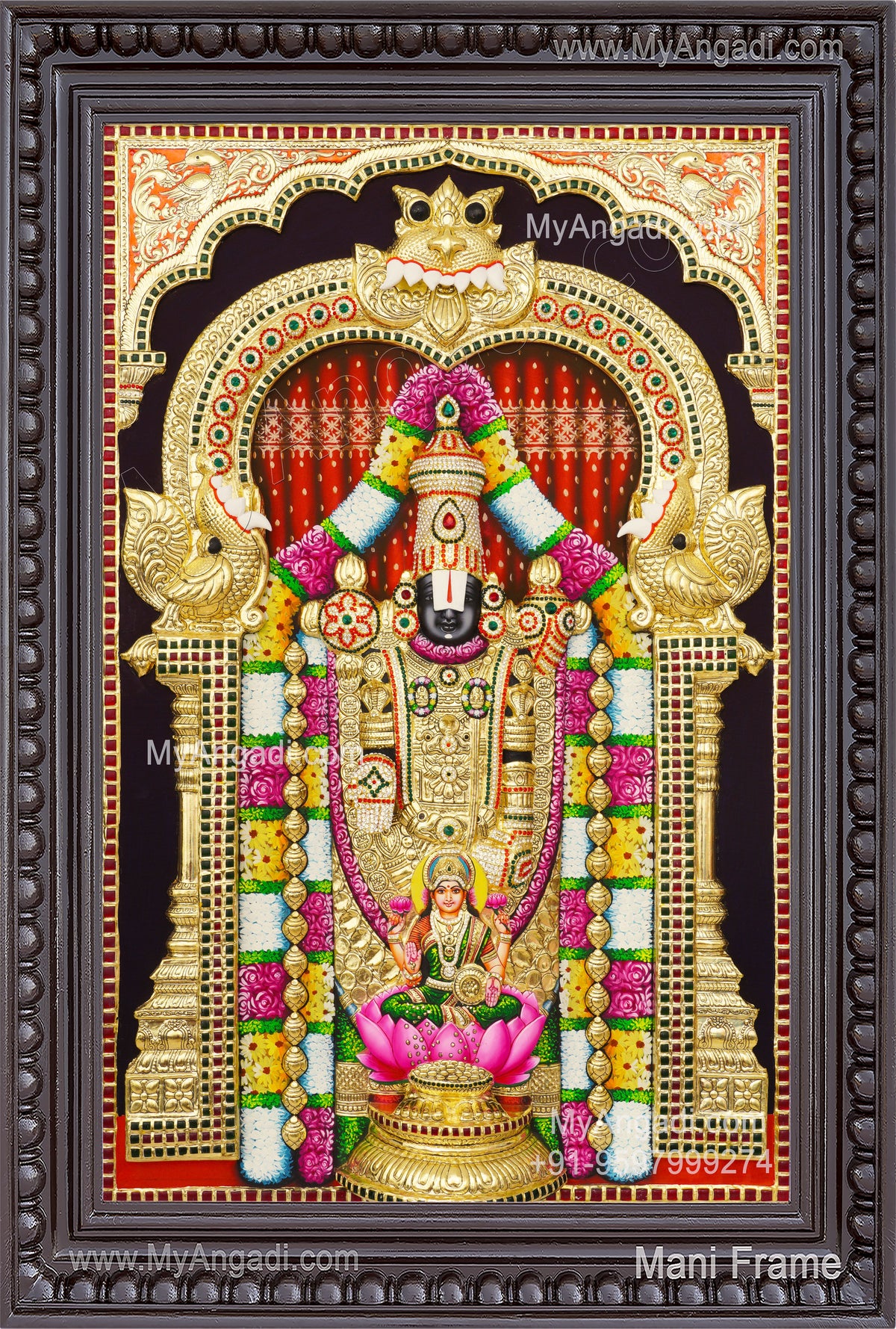 Balaji Lakshmi 3D Tanjore Painting