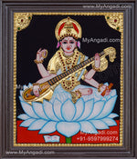 Saraswathi Tanjore Painting