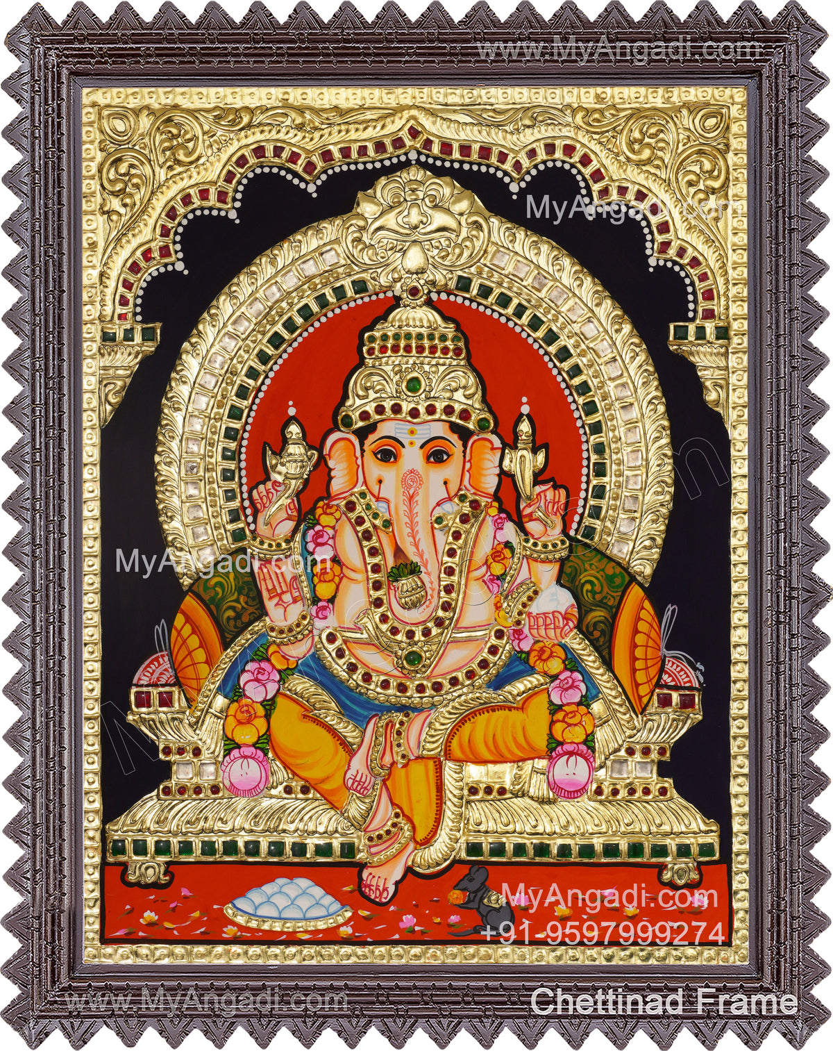 Ganapati Tanjore Painting