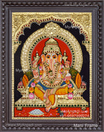 Ganapati Tanjore Painting