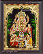 Satya Narayana Swami Tanjore Painting