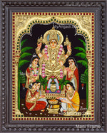 Satya Narayana Swami Tanjore Painting