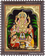 Satya Narayana Swami Tanjore Painting