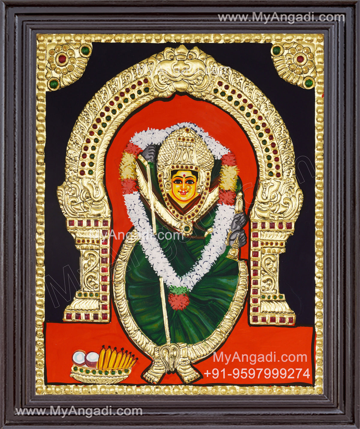 Sree Devi Amman Tanjore Painting