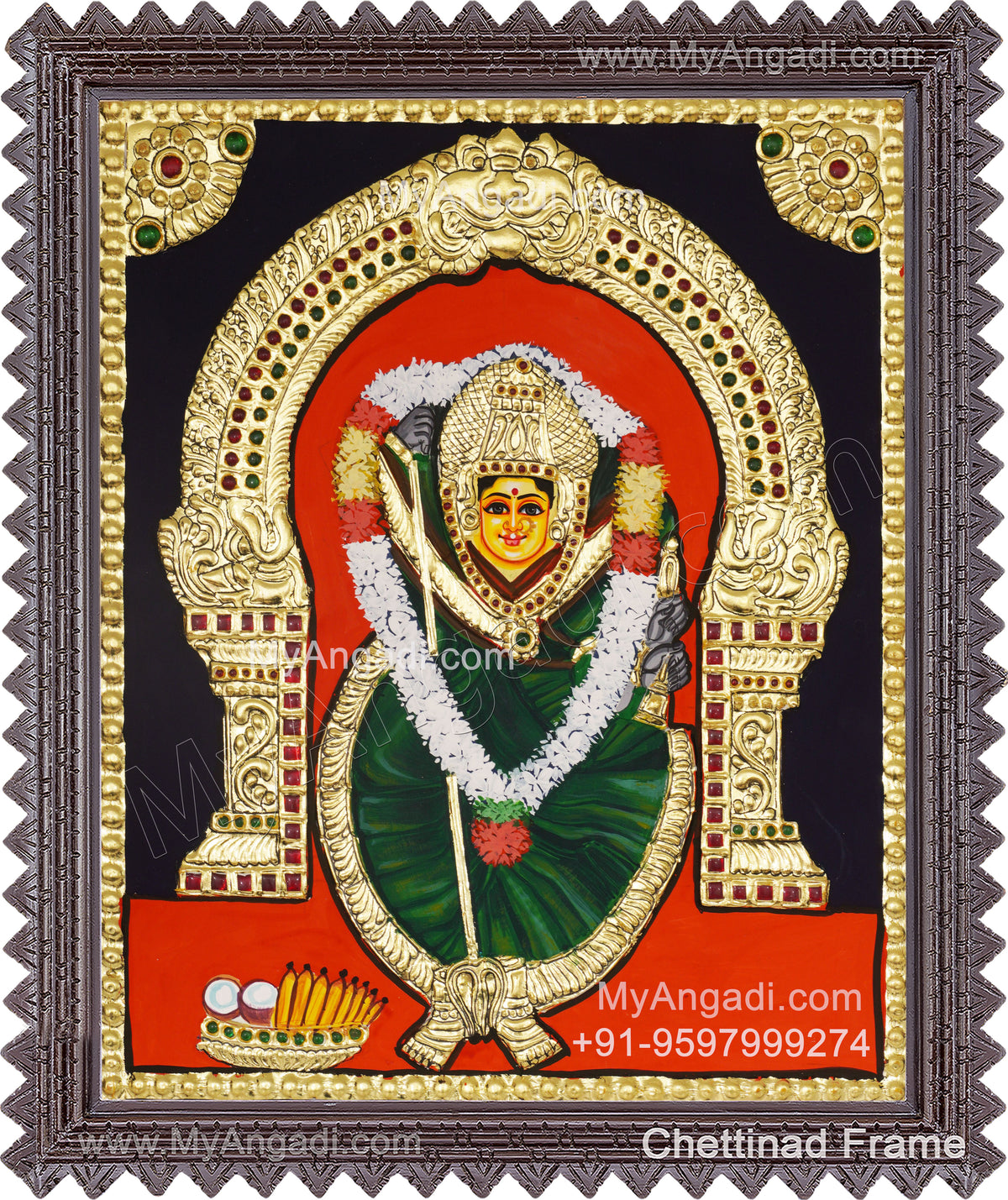 Sree Devi Amman Tanjore Painting
