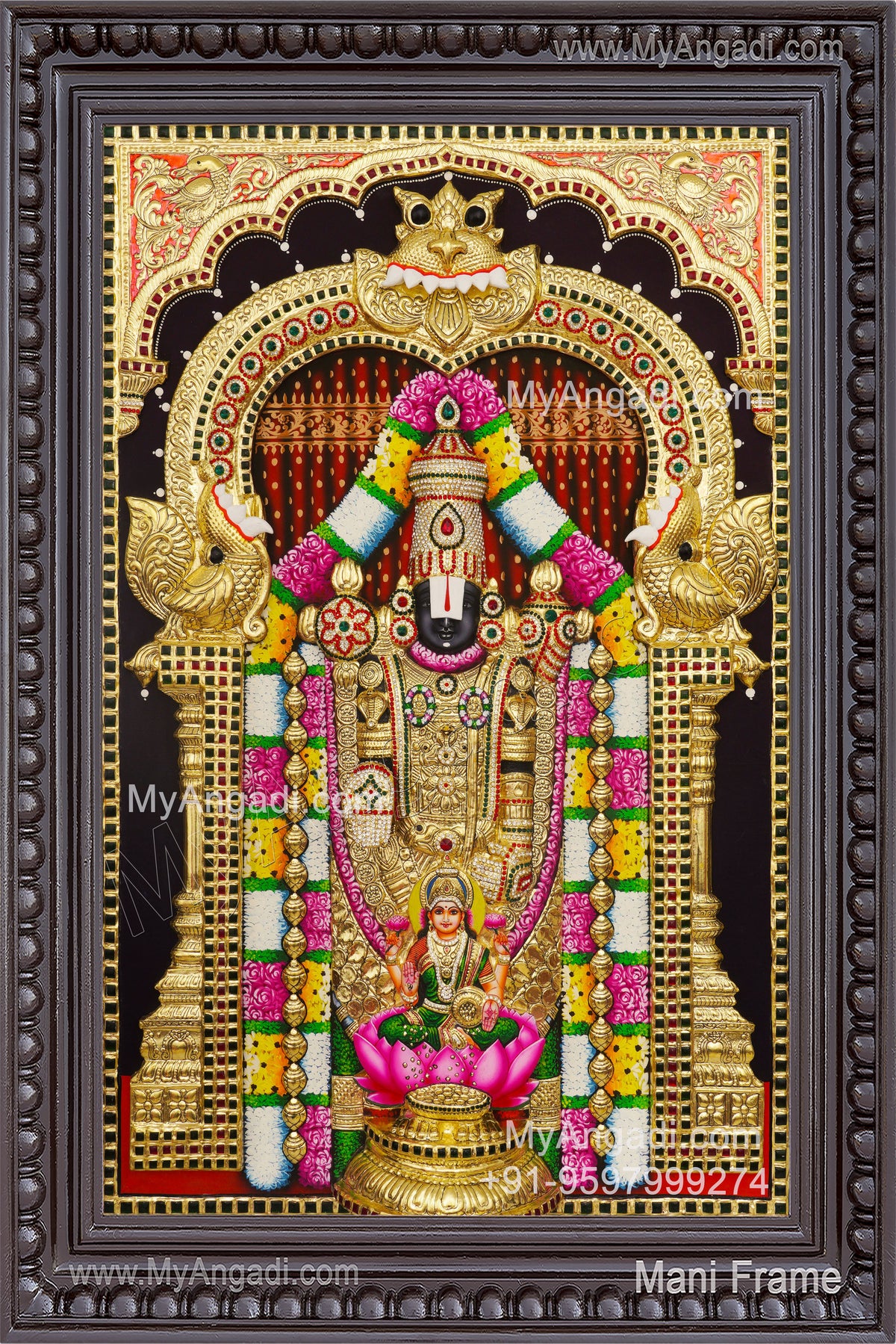 Balaji Lakshmi 3D Tanjore Painting