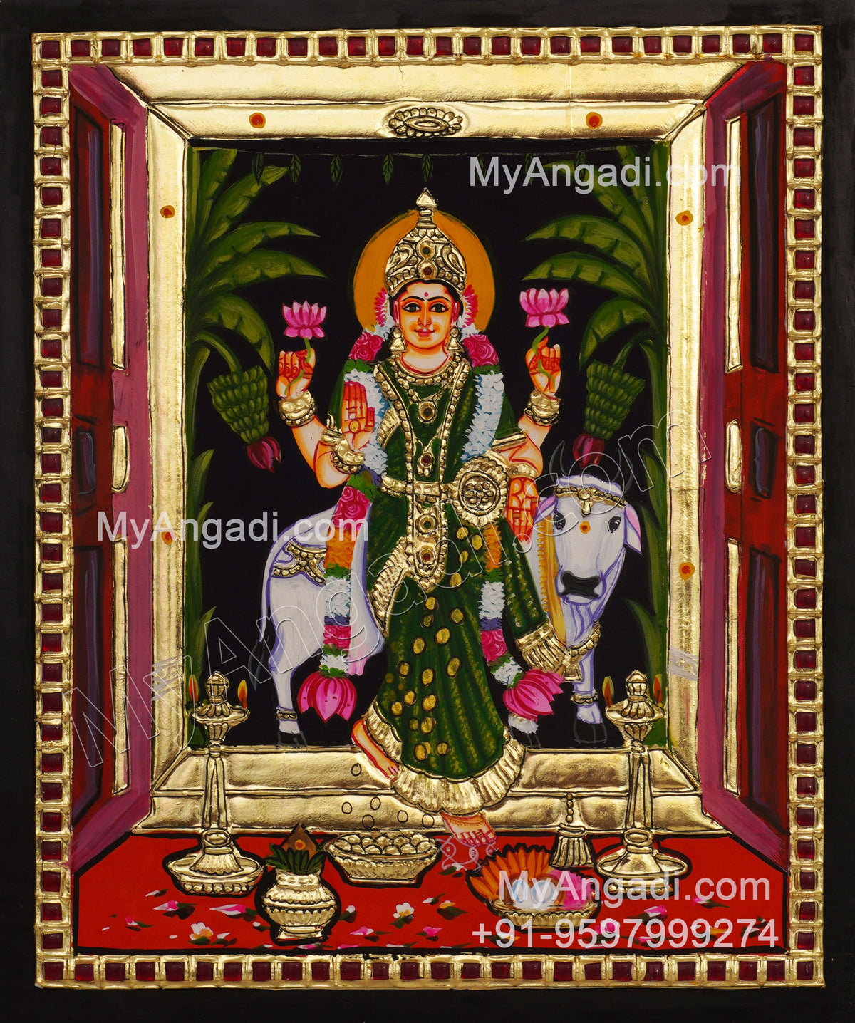 GrahaLakshmi Tanjore Painting