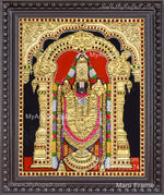 Perumal Tanjore Painting, Vishnu Tanjore Painting