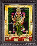 Grahalakshmi Tanjore Painting, Graha Lakshmi Tanjore Painting