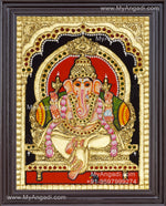 Ganesha Tanjore Painting, Ganesha Tanjore Painting