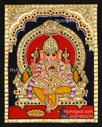 Ganesha Tanjore Painting, Ganesha Tanjore Painting