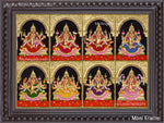 Ashta Lakshmi Tanjore Painting, AshtaLakshmi Tanjore Painting