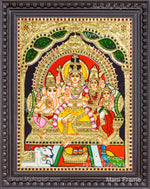 Shiva Parivar Tanjore Painting
