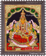 Gajalakshmi 3d Embossed Tanjore Painting
