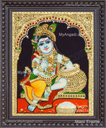 Butter Krishna Tanjore Painting