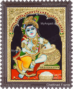 Butter Krishna Tanjore Painting