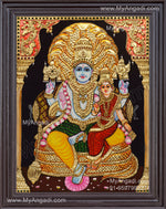 Perumal and Lakshmi Devi Tanjore Painting