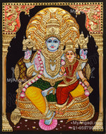 Perumal and Lakshmi Devi Tanjore Painting
