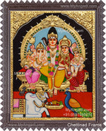 Shiva Parivar Tanjore Painting