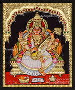Saraswathi Tanjore Painting