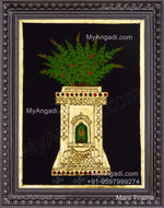 Tulsi Maadam Tanjore Painting
